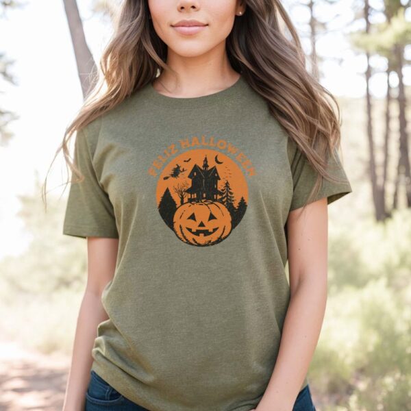 Camiseta de mujer clásica Premium Feliz Halloween - Imagen 2