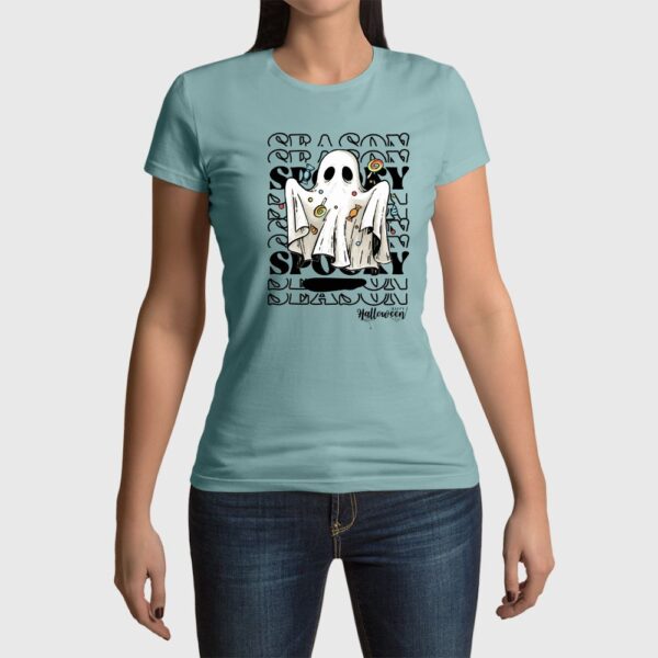 Camiseta de mujer clásica Premium Happy Halloween - Imagen 2