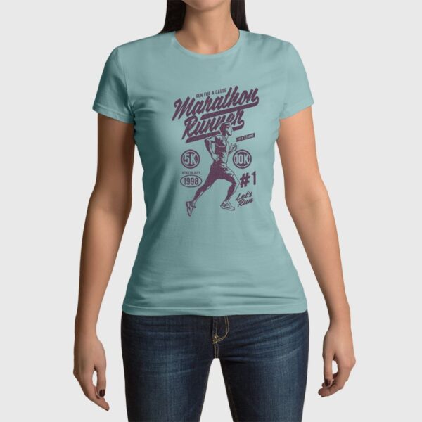 Camiseta de mujer clásica Premium Marathon Runner - Imagen 2