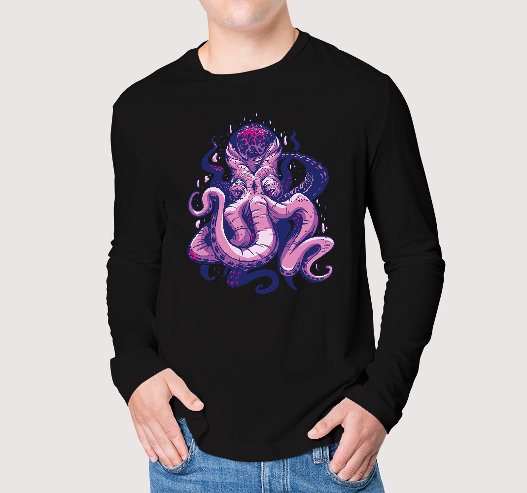 Camiseta Octopus de hombre manga larga