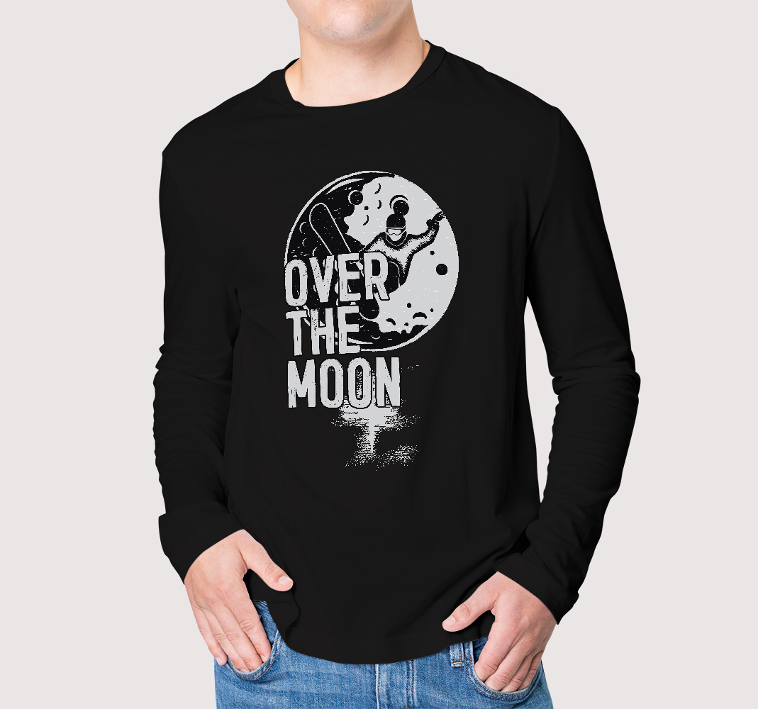 Camiseta Over the Moon de hombre manga larga