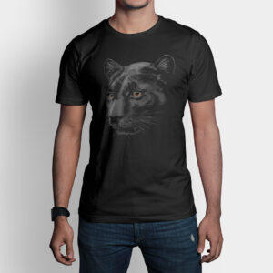 Camiseta de hombre clásica Premium Leopardo Negro
