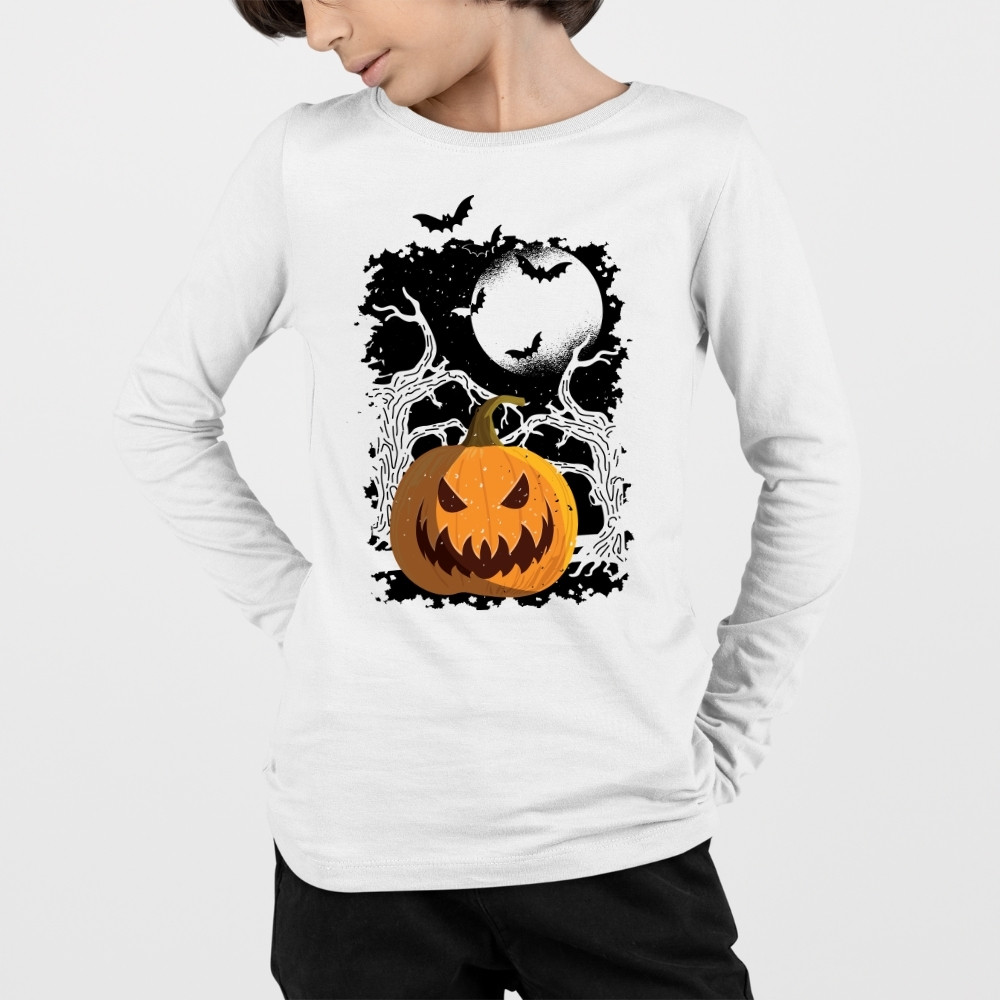 Camiseta Pumpkin Halloween de niño manga larga
