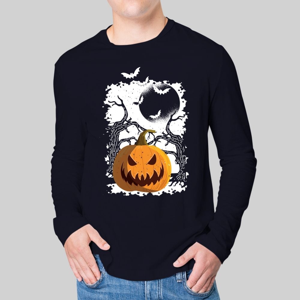 Camiseta Pumpkin Halloween de hombre manga larga