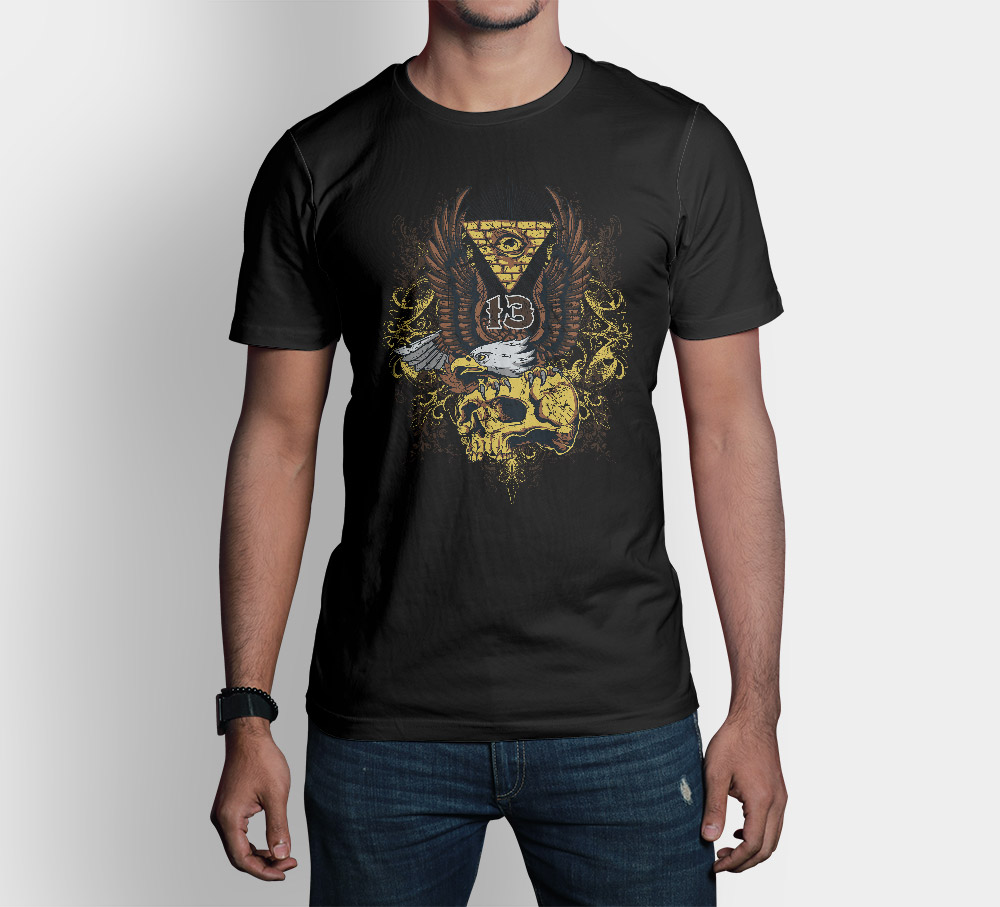 Camiseta Pyramid Eye, calidad premium