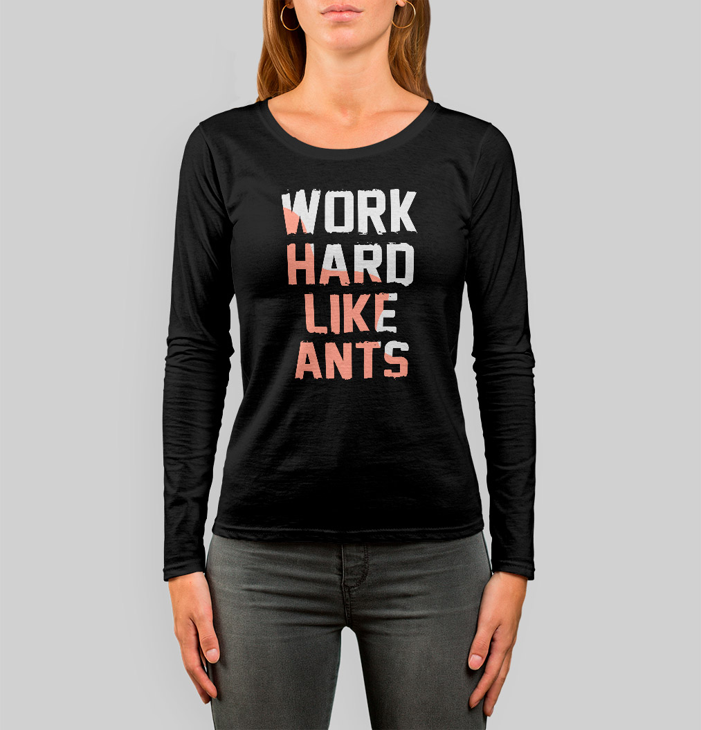 Camiseta de mujer Work Hard like Ants Garfield Racer