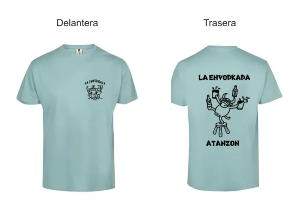 Camiseta manga corta Verde Sage con impresión LA ENVODKADA
