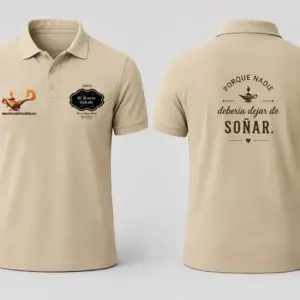 Mockup polo beige