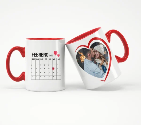 Taza CORAZÓN foto personalizable - Imagen 3