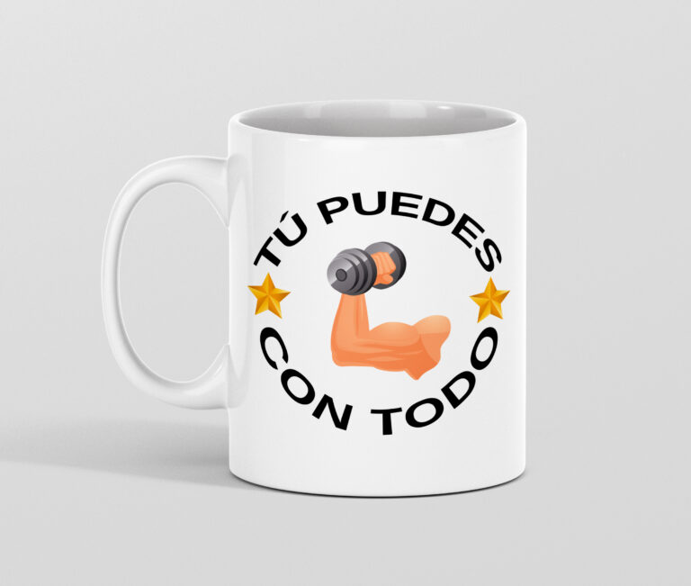 Taza personalizada tú puedes con todo
